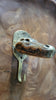 Crocodile Skeleton Head Brass Hook