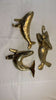 3 Pcs Sea Life Hook Bundle – Brass Whale & Seal Towel Hanger Set