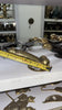 Additional tape measure angle of brass novelty cabinet pull to help confirm sizing for drawers and cabinets
