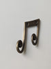 Harmonic Elegance: Music Note packs of 4 Brass Hooks