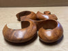 Wooden hand carved wood Om symbol 3 sizes