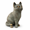 Solid Brass Cat Sculpture – Vintage Cat Figurine, Statement Home Decor