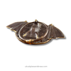 Decorative brass antique bat furniture pull
on white background