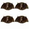 brass bat wall hook set of 4 gothic wall decor hooks evenly spaced display key holder set