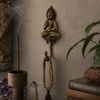 No tariffs for US buyers on brass sitting buddha wall hook — all import fees handled by seller with no surprise charges at checkout. Handcrafted gold and antique brass sitting buddha coat hook, towel hook and key hook for yoga room decor, meditation space decor, zen home decor, spiritual home decor and housewarming gift shipped to USA. Made by professional artisans in Bali.