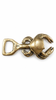Minimal brass crab bottle opener product image, unique bottle opener gift, beer lover gift, solid brass bar tool, and coastal bar decor