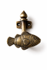 Handmade brass fish wall hook for coastal bathroom decor and nautical beach house styling