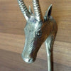Brass impala antelope wall hook detail decorative brass animal wall decor