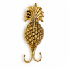 No tariffs for US buyers on brass pineapple double wall hook small and large – UbudGlassandBrass handles all import fees on handcrafted pineapple hook shipped from Bali Indonesia – tropical boho beach house coastal home decor housewarming gift