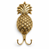 Brass Pineapple Wall Hook – Tropical Double Hook for Bathroom, Coat & Key Holder | Clearance Final Pieces