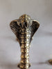 Antique brass cobra door handle vintage serpent door pull handcrafted hardware