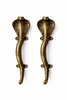 Antique brass cobra door handle set vintage style snake door pulls for luxury home entry