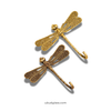 Dragonfly wall hooks shown as a pair to display scale and finish, part of the set of 4 bundle