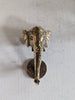 Brass elephant wall hook mounted on wall decorative coat hook