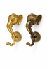 Brass elephant wall hook available in antique and gold finishes