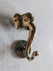 Side view gold brass elephant ganesha decor

