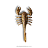 Brass Scorpion Wall Hook – Gothic Dark Academia Key, Towel & Jewelry Hanger