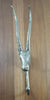 Impala animal wall hook brass sculpture decorative wall hook for coats or keys