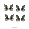 Mini Buddha hand drawer pulls bundle layout, 8 pieces total with left and right pairs for cabinet hardware and hook use.