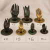 Brass Buddha Mudra Hand Hook | Cabinet Pull & Wall Hook Set of 2 | Boho Zen Spiritual Decor | Handmade in Bali