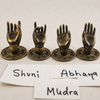 Brass Buddha Mudra Hand Hook | Cabinet Pull & Wall Hook Set of 2 | Boho Zen Spiritual Decor | Handmade in Bali