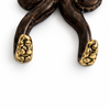Close up of brass octopus hook tentacles designed for hanging coats towels or keys