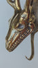 Brass Deer Skull Wall Hook – Gothic Antler Coat Hook in Gold or Dark Antique