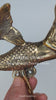 Close view of brass mermaid double wall hook showing detail and coastal nautical design