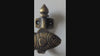 Video showing handmade brass fish wall hook with nautical coastal design and texture detail