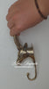 Installing brass impala animal wall hook decorative brass wall hook for coats and hats 
