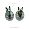 Shuni mudra brass hand hooks set (left + right), patina finish product photo