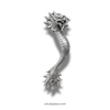 right Silver plated dragon door handle solid brass decorative front door hardware