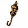 Antique brass Buddha wall hook, vintage finish, zen decor, wall mounted coat hook