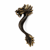 Solid brass dragon door handle vintage bronze finish decorative front door pull hardware