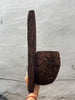 Back plate of tree fern orchid wall planter showing mounting surface