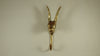 Peter Rabbitbrass gold wall hook from front