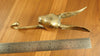 Brass Rabbit Wall Hook decoration with a ruler