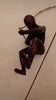 Acrobatic wall art, large solid bronze metal wall sculpture decor