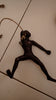 Acrobatic wall art, large solid bronze metal wall sculpture decor