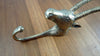 Antelope brass animal wall hook sculpture for safari decor wall hooks