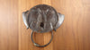 antique brass bat towel ring attachment to the wall from the back
