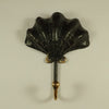 Brass shell wall hook bundle set for bathroom towels and robes