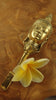 Buddha wall hook styled in zen flat lay with flower, spiritual home decor aesthetic