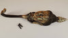 Back view of Buddha wall hook with mounting screws, easy installation coat hook for wall