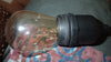 Coconut lamp shade fitting onto patio string light bulb socket without glue or tools