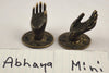 Mini set Brass Buddha Hand Shuni/Abhaya. Size #7