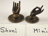 Mini set Brass Buddha Hand Shuni/Abhaya. Size #7