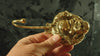 Antique Happy Buddha hook, Buddhist Brass clothes hook