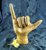 Hang Loose decorative hand carved teak hand