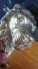 Backside brass lion wall hook showing mounting base and wall attachment